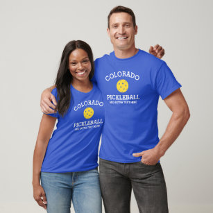 Colorado Pickleball Add Club Partner Name Custom T-Shirt