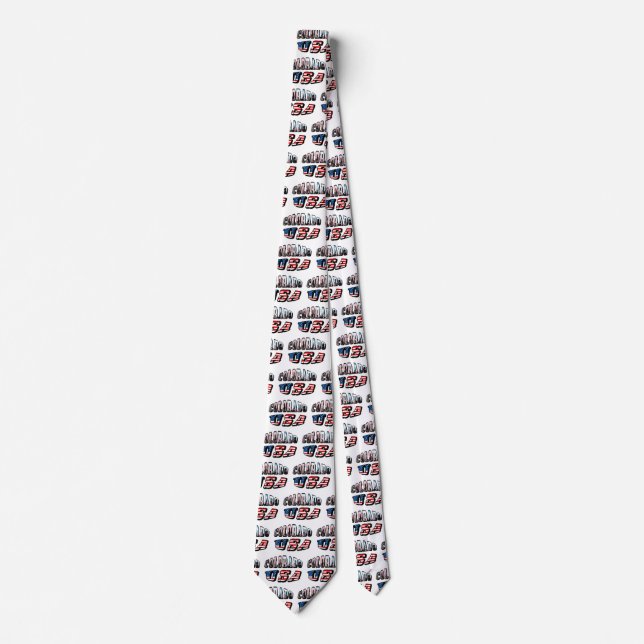 Colorado Picture and USA Text Tie (Front)