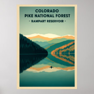 Colorado Pike National Forest - Rampart Reservoir Poster