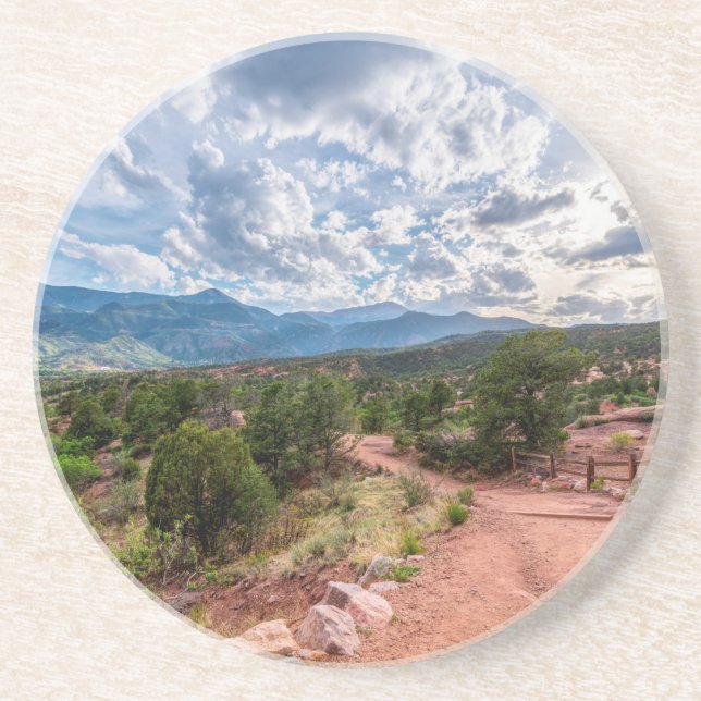Colorado Pikes Peak Evening Hike Coaster (Front)