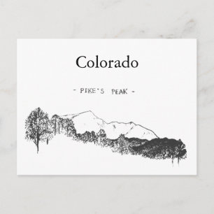 Colorado Pikes Peak Postcard