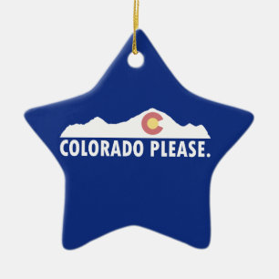 Colorado Please Ceramic Tree Decoration