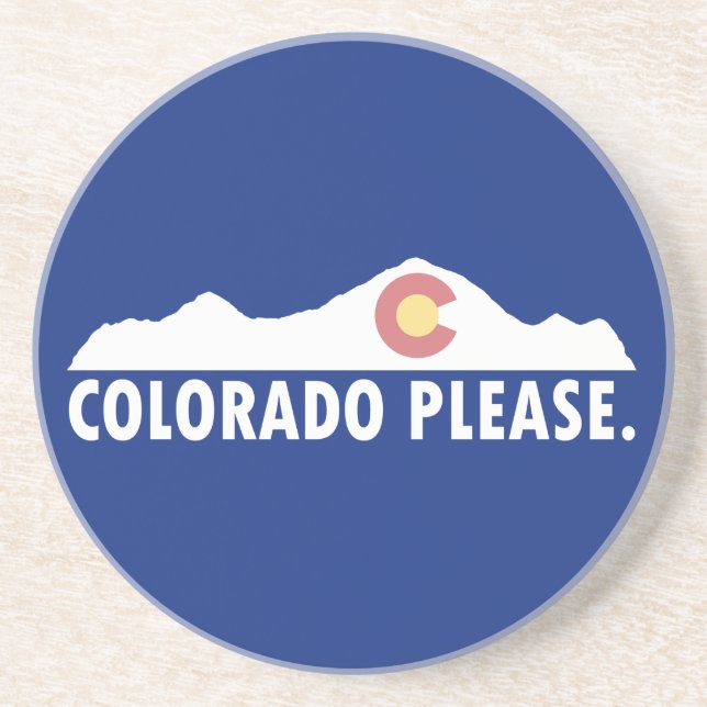 Colorado Please Coaster (Front)