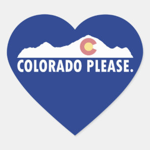 Colorado Please Heart Sticker