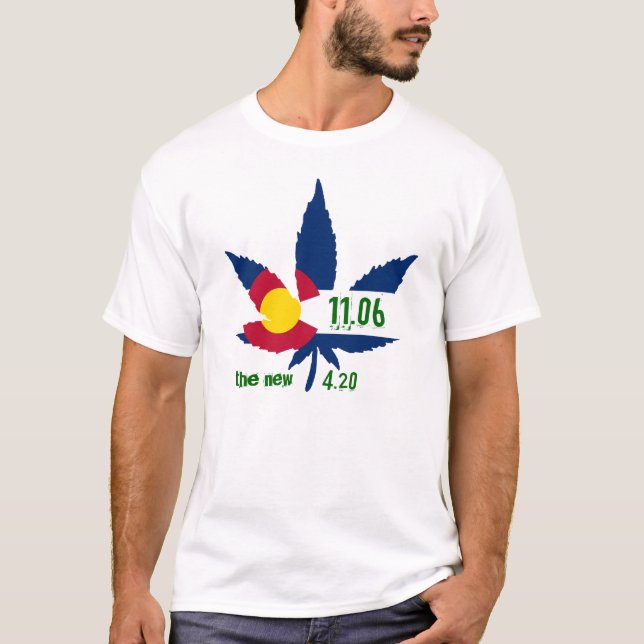 Colorado pot leaf T-Shirt (Front)