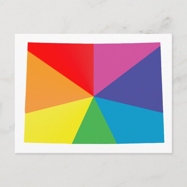 colorado pride. angled. postcard (Front)