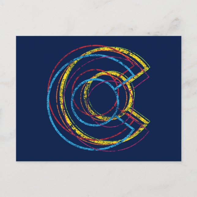 colorado pride blur postcard (Front)