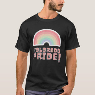 Colorado Pride LGBTQ Cute Rainbow Minimalist Pride T-Shirt