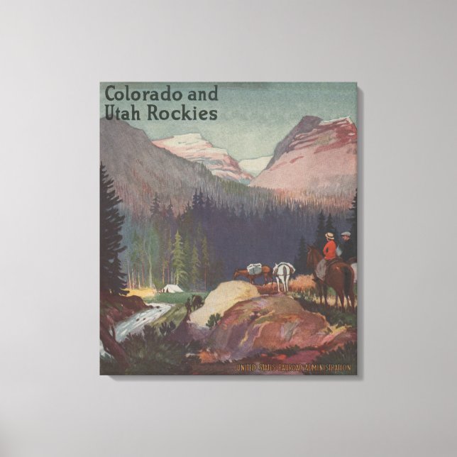 Colorado Railroad Promotional Poster Canvas Print (Front)