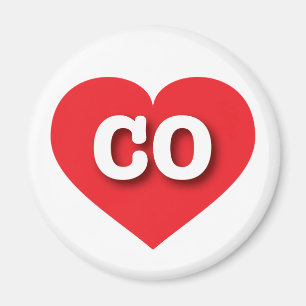 Colorado Red Heart - I love CO Magnet
