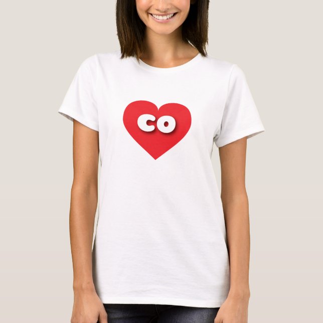 Colorado red heart - I love co T-Shirt (Front)