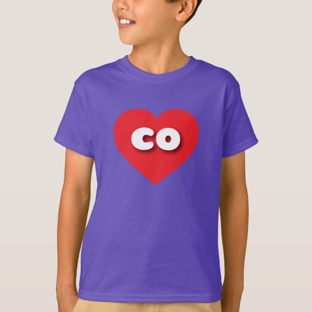 Colorado red heart - I love co T-Shirt (Front)