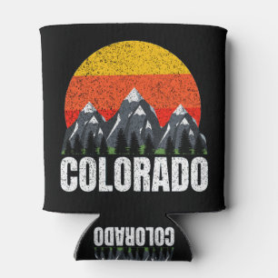 Colorado Retro Sunset Can Cooler
