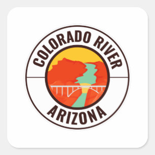 Colorado River Arizona Square Sticker