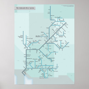 Colorado River System 18" x 24" Poster