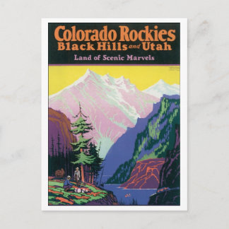 Colorado Rockies Black Hills and Utah Postcard