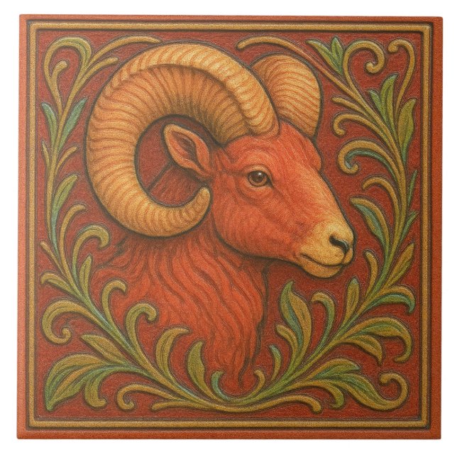 Colorado Rocky Mountain Bighorn - Ceramic Tile (Front)