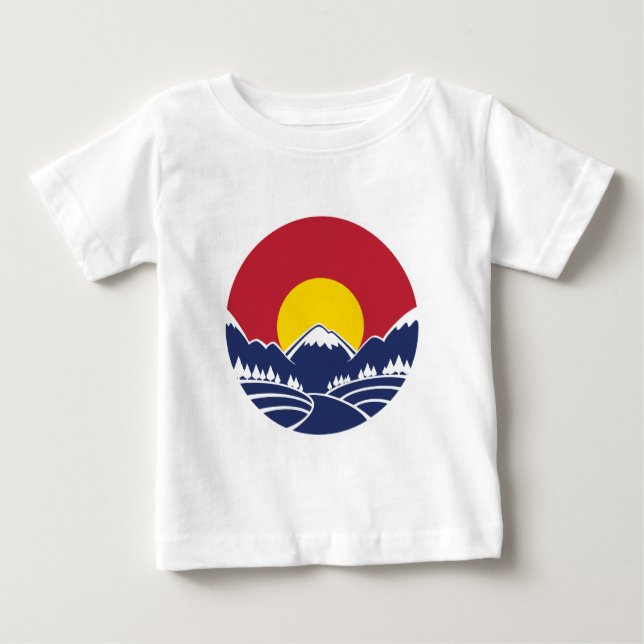 Colorado Rocky Mountain Emblem Baby T-Shirt (Front)