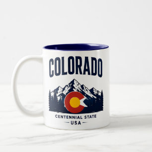 Colorado Rocky Mountain Escape Two-Tone Coffee Mug