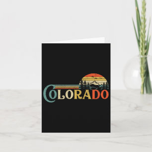 Colorado Rocky Mountain Sun Boulder Hiking Gifts Card