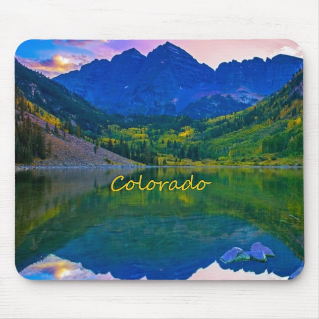 Colorado Rocky Mountains and Lake Mouse Pad (Front)