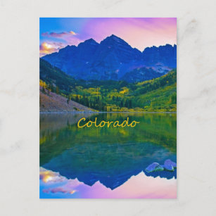 Colorado Rocky Mountains and Lake Postcard
