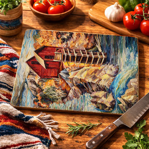 Colorado Rocky Mountains River Crystal Mill Cutting Board