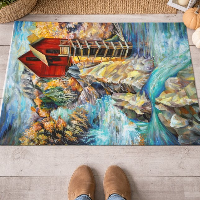Colorado Rocky Mountains River Crystal Mill Doormat (Creator Uploaded)