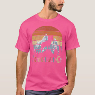 Colorado Rocky Mountains Skiing Camping Climbing T-Shirt