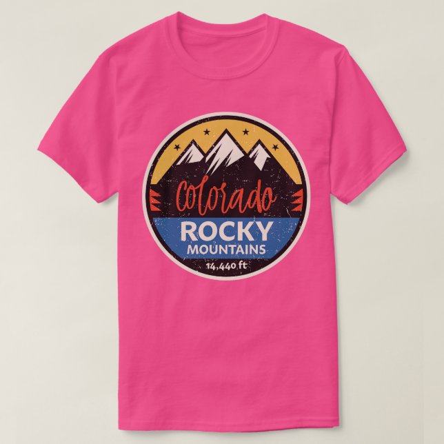 Colorado Rocky Mountains T-Shirt (Design Front)