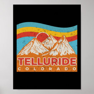 Colorado Rocky Mountains Telluride Skiing Hiking V Poster