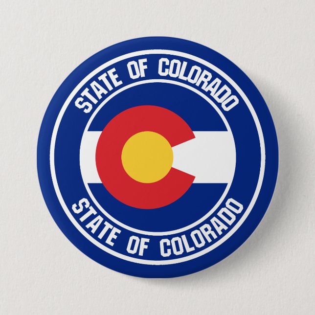 Colorado Round Emblem 7.5 Cm Round Badge (Front)