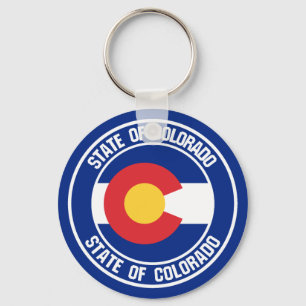 Colorado Round Emblem Key Ring