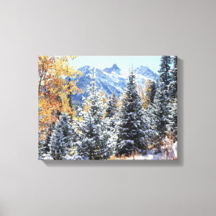 Colorado, San Juan Mountains, First snow Canvas Print