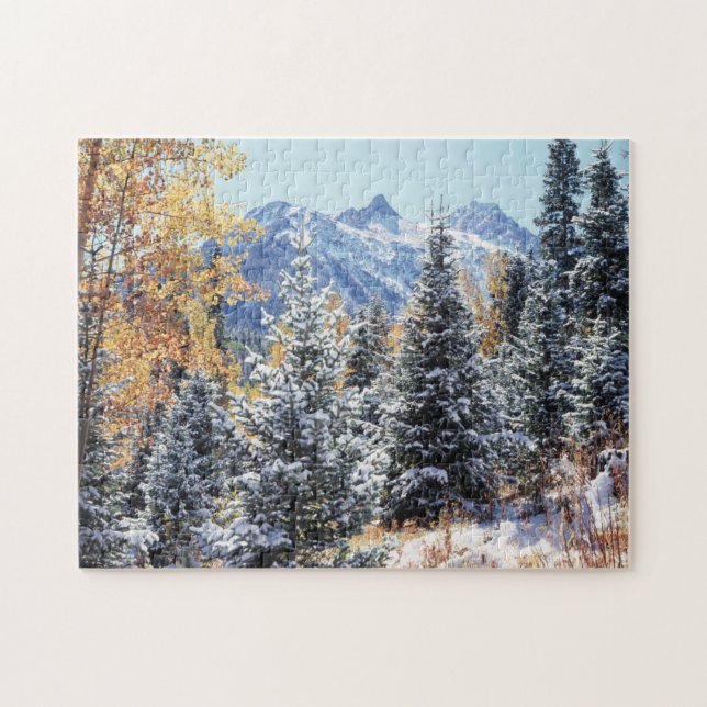 Colorado, San Juan Mountains, First snow Jigsaw Puzzle (Horizontal)
