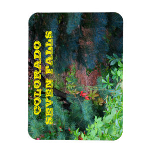 Colorado Seven Falls with trees and vines Magnet