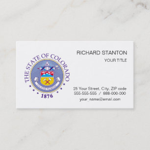 Colorado sign business card