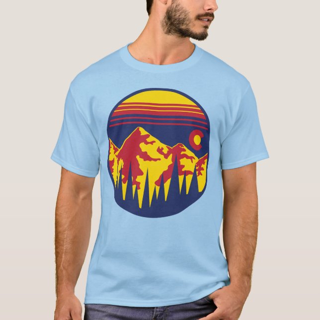 Colorado Skies Short-Sleeve T-Shirt (Front)