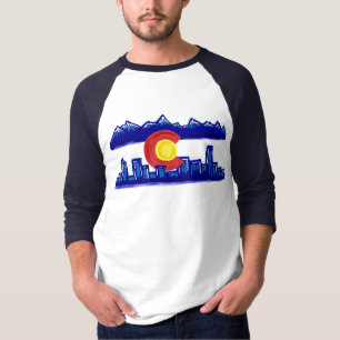 Colorado skyline guys shirt