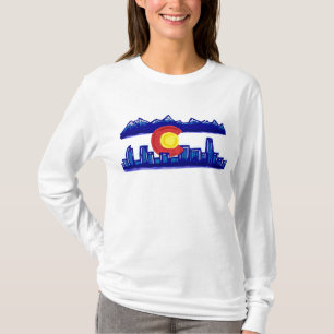 Colorado skyline ladies hoodie T-Shirt