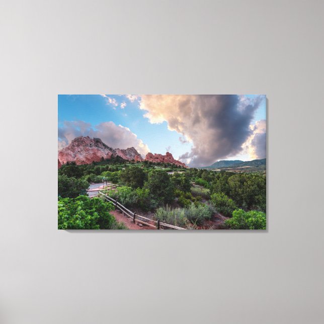 Colorado Sleeping Giant Sunrise Canvas Print (Front)