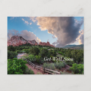 Colorado Sleeping Giant Sunrise Get Well Postcard