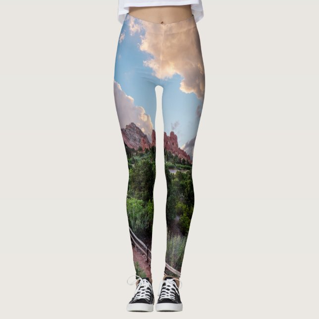 Colorado Sleeping Giant Sunrise Leggings (Front)