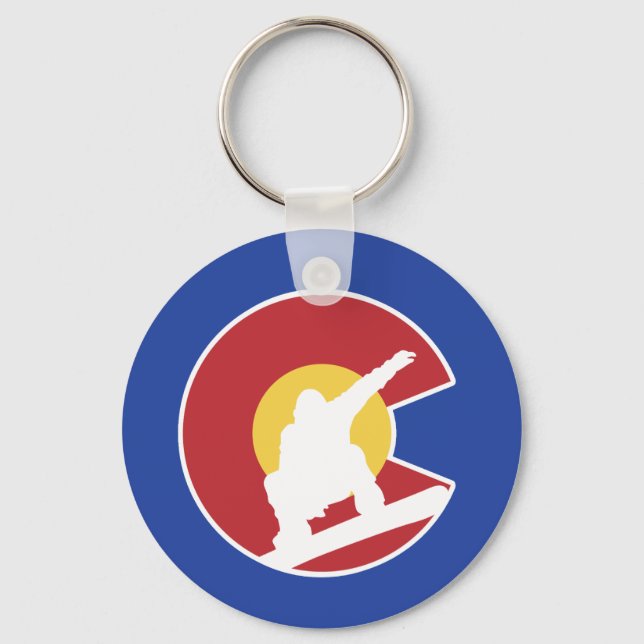 Colorado Snowboard Key Ring (Front)