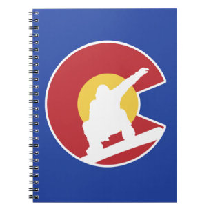 Colorado Snowboard Spiral Notebook