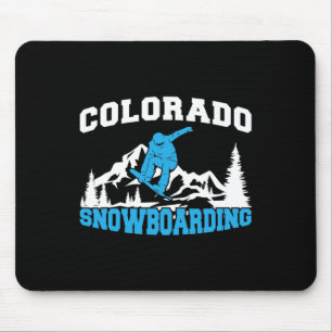 Colorado Snowboarding Winter And Mountain Sport Sn Mouse Pad