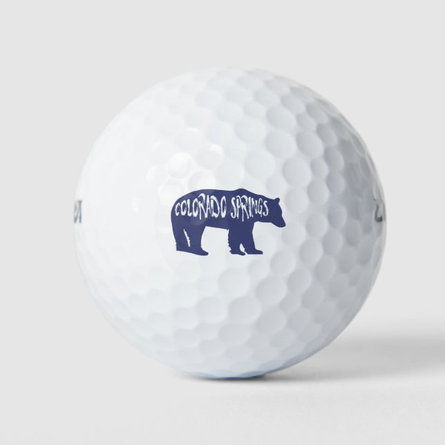 Colorado Springs Bear Golf Balls (Front)