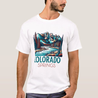 Colorado Springs City Colorado USA T-Shirt