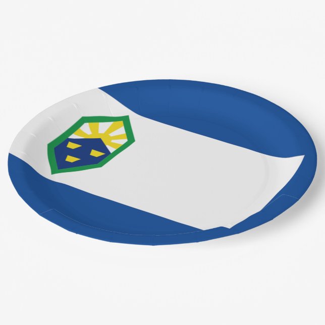 Colorado Springs city flag Paper Plate (Angled)