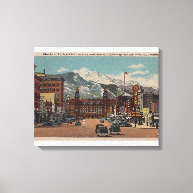 Colorado Springs, CO Canvas Print (Front)